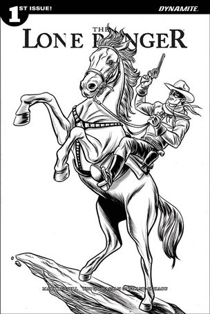 Lone Ranger (2018) issue 1-F Mike Allred 1:30 Black & White Cover