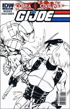 G.I. Joe (2011) issue 3-C Javier Saltares 1:20 Sketch Cover