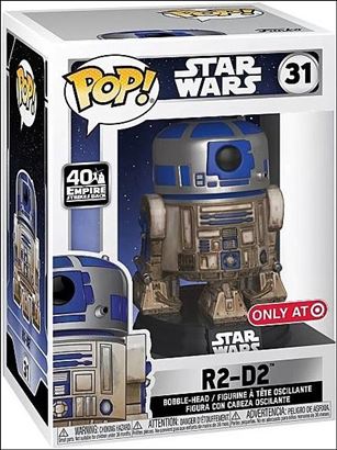 POP! Star Wars figure 31-C R2-D2 (Dagobah) Target Exclusive