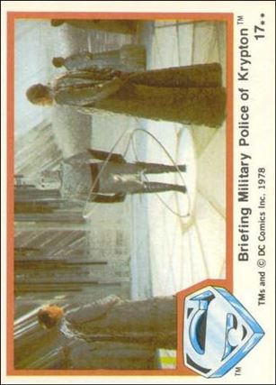 Superman (Movie) Series 1 (Base Set) card 17 Briefing Military Police of Krypton