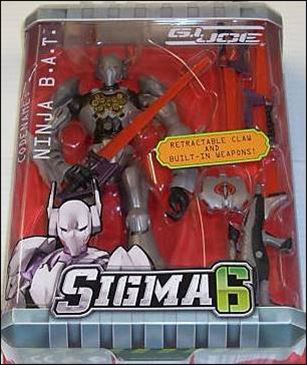 G.I. Joe: SIGMA 6 (Soldier Assortment) figure 2 Ninja B.A.T. (Red Background)