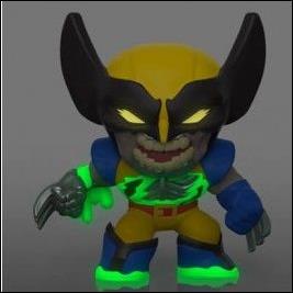 Marvel Zombies Mystery Minis figure 2-C Wolverine  GITD (Funko Speciality Series)