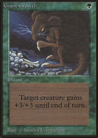 Magic the Gathering: Limited Edition Beta (Base Set) card 198 Giant Growth