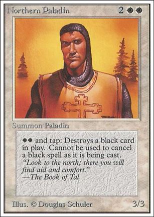 Magic the Gathering: Unlimited (Base Set) card 30 Northern Paladin