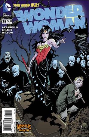 Wonder Woman (2011) issue 35-B Aaron Lopresti Monsters of the Month Cover