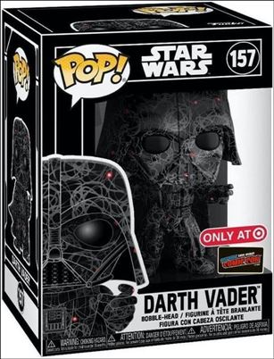 POP! Star Wars figure 157-F Darth Vader (Futura) Target Exclusive NYCC Debut