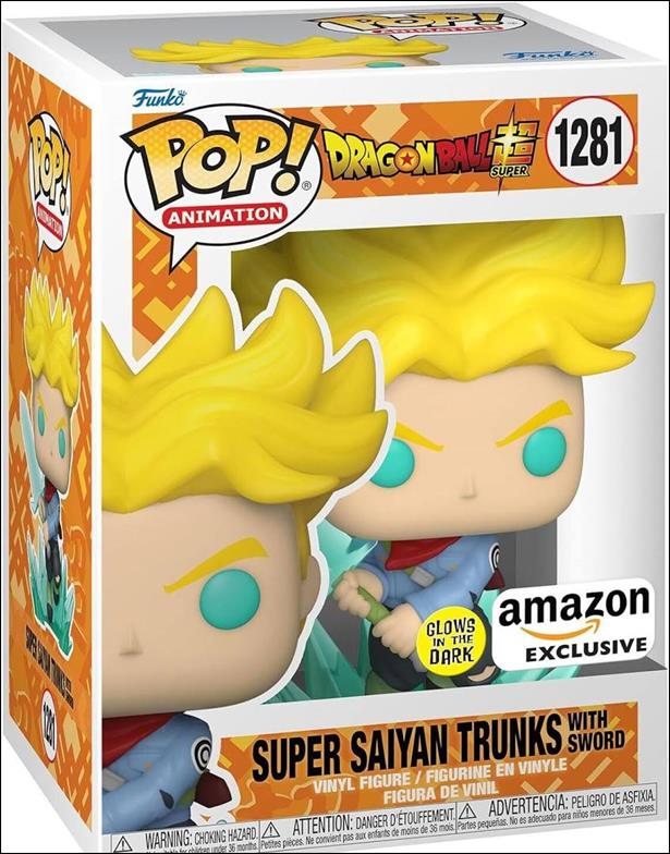 POP! Animation figure 1281-B Super Saiyan Trunks with sword  (GITD)