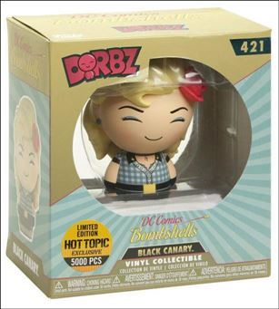 Dorbz figure 421 Black Canary. 1/5000