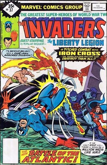 Invaders (1975) issue 37-C Whitman Cover
