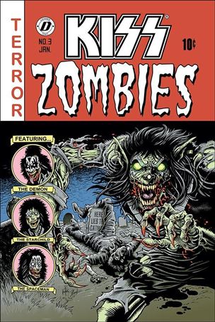 Kiss Zombies issue 3-E Ken Haeser Cover
