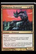 Magic the Gathering: Coldsnap (Base Set) card 134 Wilderness Elemental