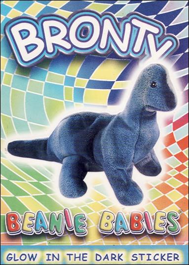 Beanie Babies Series 4 (Glow in the Dark Sticker Subset) card nn3 Bronty