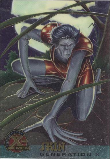 1996 Fleer Ultra X-Men All Chromium (Base Set) card 36 Skin