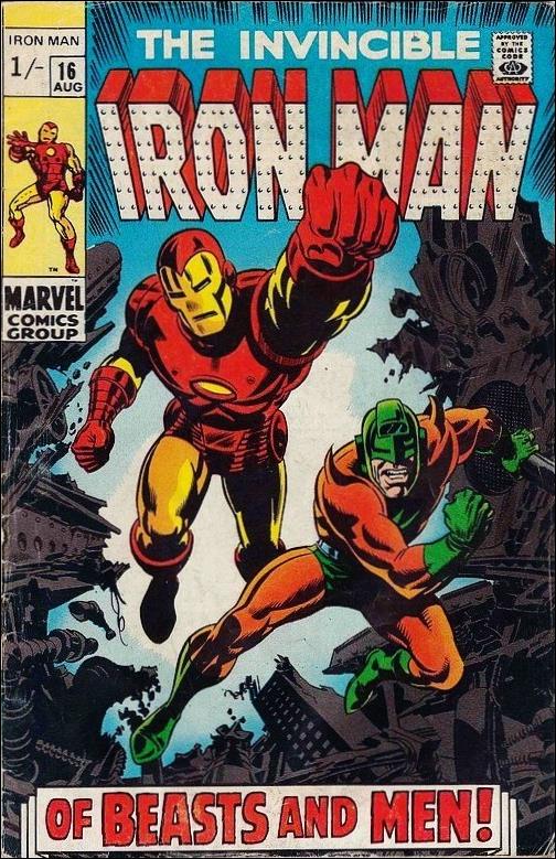 Iron Man (1968) issue 16-B UK Price Cover
