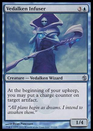 Magic the Gathering: Mirrodin Besieged (Base Set) card 37 Vedalken Infuser