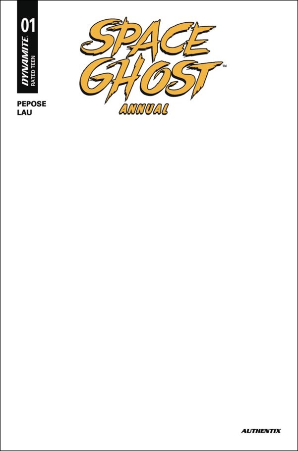 Space Ghost Annual issue 1-E Blank Authentix Sketch Cover