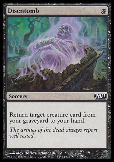 Magic the Gathering: 2011 Core Set (Base Set) card 94 Disentomb