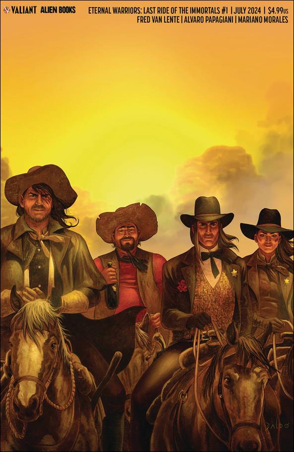 Eternal Warriors: Last Ride of the Immortals issue 1-C Fernando Baldo Minimal Trade Cover