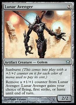 Magic the Gathering: Fifth Dawn (Base Set) card 136 Lunar Avenger