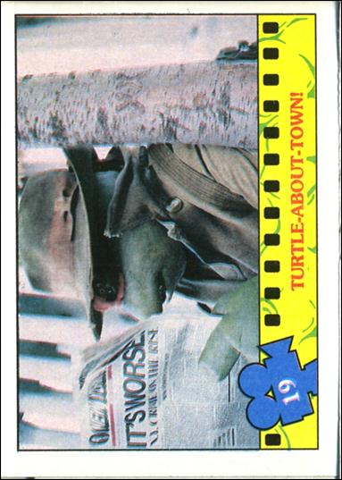 Teenage Mutant Ninja Turtles Movie (Base Set) card 19 Turtle-About-Town!