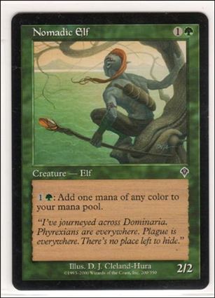 Magic the Gathering: Invasion (Base Set) card 200 Nomadic Elf