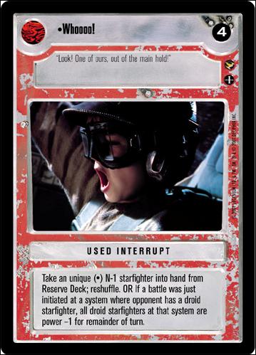 Star Wars: Theed Palace Limited (Base Set) card 109 Whoooo!