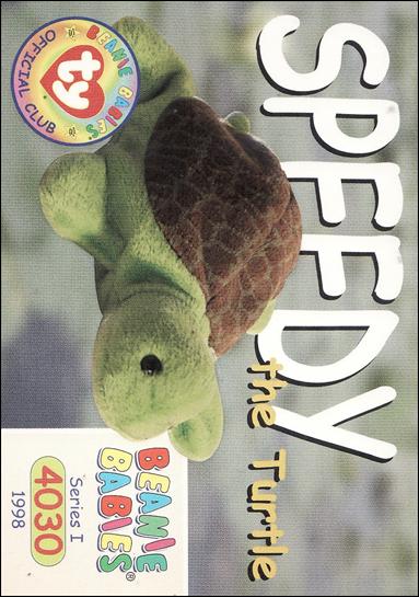 Beanie Babies Series 1 (Base Set) card 123 Speedy the Turtle