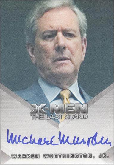 X-Men III: The Last Stand (Autograph Cards) card nn8 Michael Murphy as Warren Worthington, Jr.