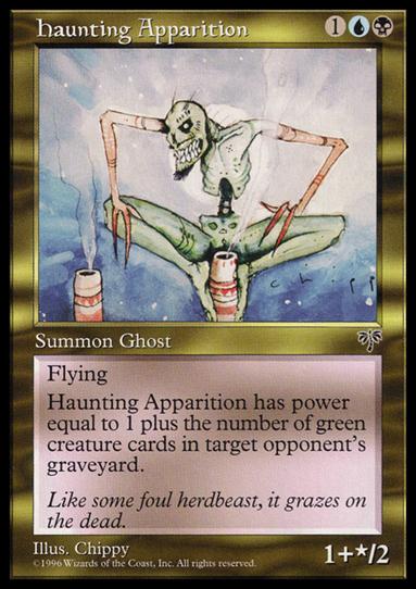 Magic the Gathering: Mirage (Base Set) card 267 Haunting Apparition