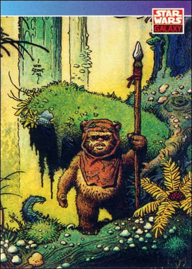 Star Wars Galaxy: Series 1 (Promo) card L Ewoks - William Stout