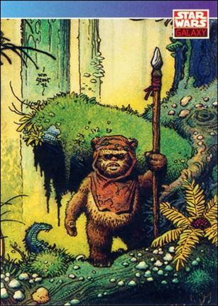 Star Wars Galaxy: Series 1 (Promo) card L Ewoks - William Stout