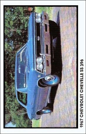 Muscle Cars (Base Set) card 6 1967 Chevrolet Chevelle SS 396
