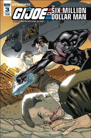 G.I. Joe: A Real American Hero vs The Six Million Dollar Man issue 3 David Messina Cover