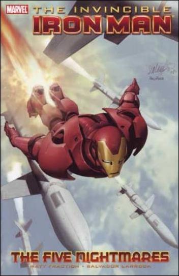 Invincible Iron Man issue 1-B The Five Nightmares - Salvador Larroca DM Cover