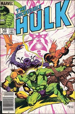 Incredible Hulk (1968) issue 306-B Canadian Price Cover
