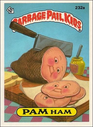 Garbage Pail Kids: Series 06 (Base Set) card 232a Pam Ham