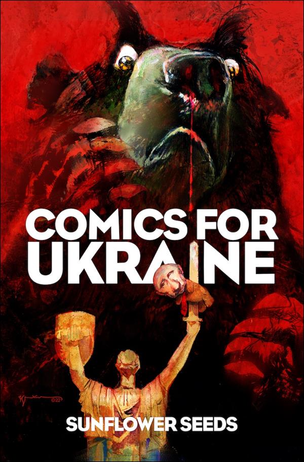 Comics for Ukraine: Sunflower Seeds issue nn-C Bill Sienkiewicz Cover