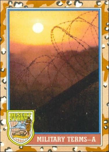 Desert Storm: Series 2 (Base Set) card 143 Military Terms - A