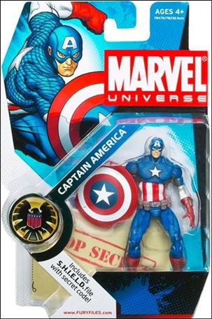 Marvel Universe (Series 1) figure 012 Ultimate Captain America