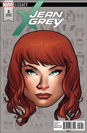 Jean Grey (2017) issue 8-C Mike McKone 1:10 Headshot Cover