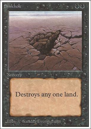 Magic the Gathering: Unlimited (Base Set) card 130 Sinkhole