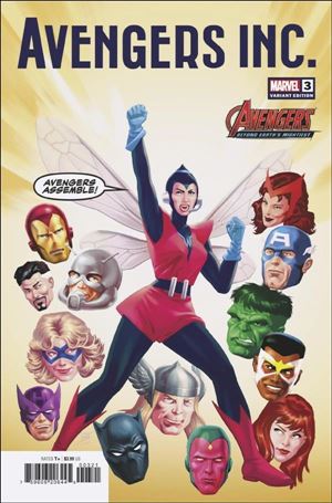 Avengers Inc. issue 3-B Ron Salas Avengers 60th Anniversary Cover