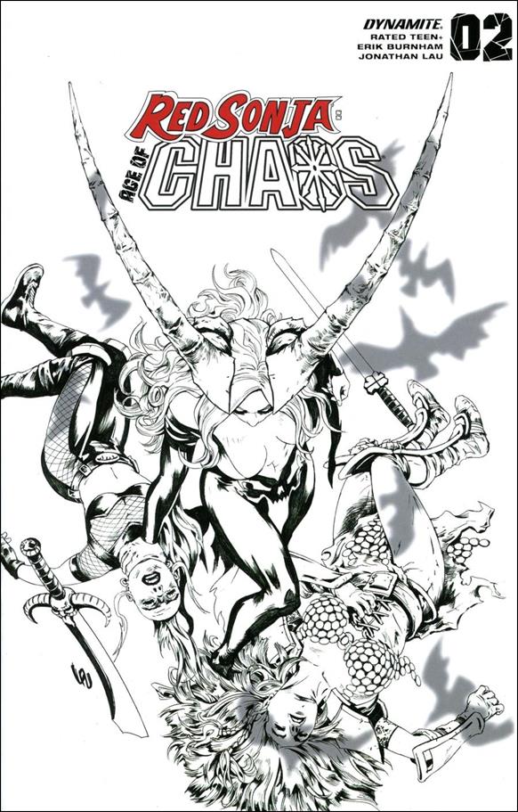 Red Sonja: Age of Chaos issue 2-R Jonathan Lau 1:35 Black & White Cover