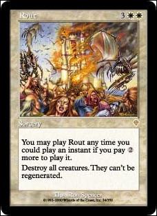 Magic the Gathering: Invasion (Base Set) card 34 Rout