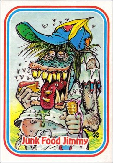 Awsome! All-Stars (Base Set) card 92-B Junk Food Jimmy / Puzzle Back