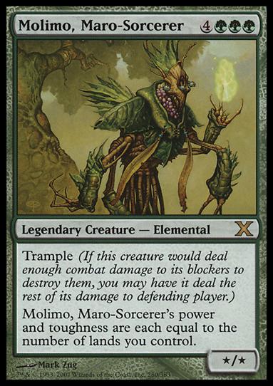 Magic the Gathering: 10th Edition (Base Set) card 280 Molimo, Maro-Sorcerer