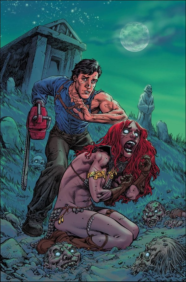Red Sonja vs. the Army of Darkness issue 4-F Tom Raney Virgin Cover