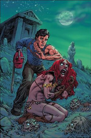 Red Sonja vs. the Army of Darkness issue 4-F Tom Raney Virgin Cover