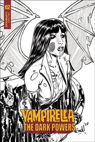 Vampirella: The Dark Powers issue 2-J Vincenzo Federici 1:15 Black & White Cover