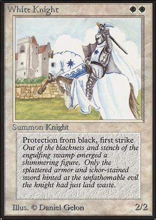Magic the Gathering: Limited Edition Beta (Base Set) card 44 White Knight
